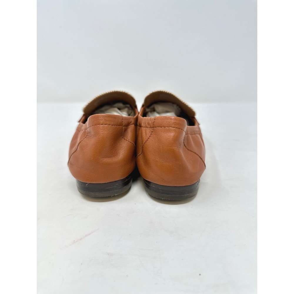 Tory Burch Ballet Loafer Brown Leather 7 - Picture 7 of 8
